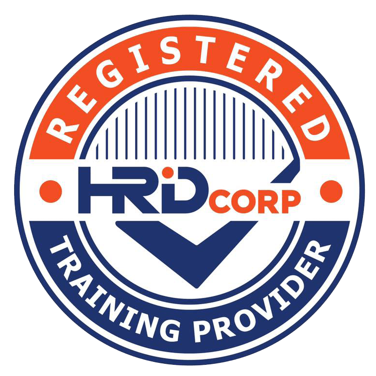 HRDC certified training provider badge - official accreditation from Human Resources Development Corporation Malaysia